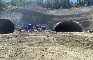 Kilimli-Filyos arasındaki tünel çalışmaları...