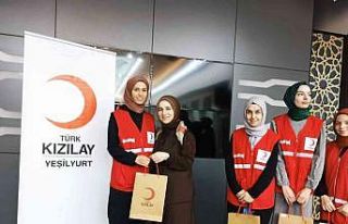 Kızılay gönüllüleri unutulmadı