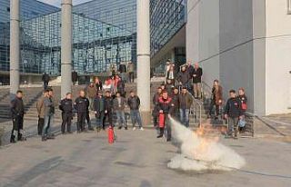 Kocasinan’da yangın tatbikatı gerçeği aratmadı