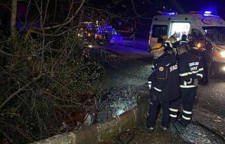 Kontrolden çıkan otomobil kanala devrildi: 1 ölü