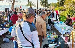 Köyceğiz’de ikinci el pazarına vatandaşlar yoğun...