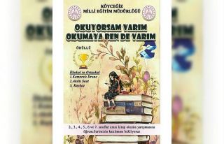 Köyceğiz’de öğrenciler arasında kitap okuma...