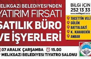 Melikgazi’de 22 adet ofis ve işyeri ihalesi için...