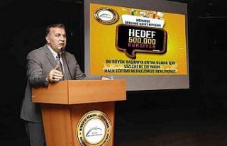 Mersin’de ’Hayat Boyu Öğrenme’de 500 bin hedefine...