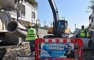 MESKİ, Tarsus’ta yağmur suyu çalışmalarına...