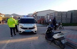 Motosiklet sürücüsü ölümden döndü