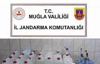 Muğla’da 72 litre el yapımı alkol ele geçirildi