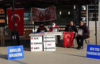 Muş’ta ailelerin HDP önündeki evlat nöbeti sürüyor