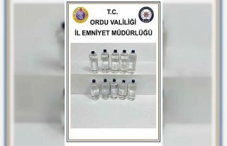 Ordu’da uyuşturucu ve sahte alkollü içki operasyonu