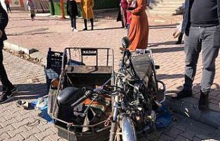 Otomobil ile motosiklet çarpıştı: 1 yaralı