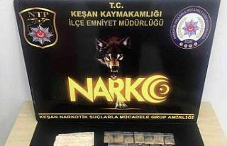 Polis, ele geçirilen uyuşturucunun izini sürdü