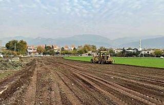 Sakızgediği otoban bağlantı yolu için çalışmalar...