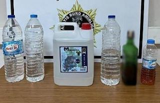 Şanlıurfa’da 10 litre etil alkol ele geçirildi