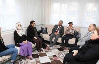 Şehit ailesine ziyaret