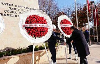Şehit Kamil ve annesi ile Özdemir bey için tören...