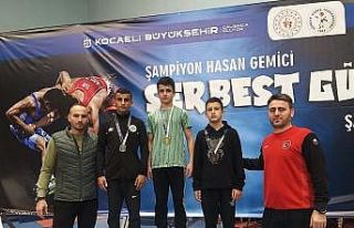Serbest güreş turnuvasına Düzce damgası