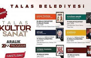 Talas’ta kültür sanat dolu Aralık ayı