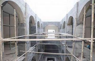 Taş görünümlü belediye hanı için sona gelindi