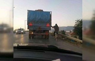 Tehlikeli yolculuk kamerada