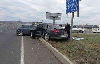 Tekirdağ’da trafik kazası: 2 yaralı