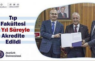 Tıp fakültesi 6 yıl süreyle akredite edildi