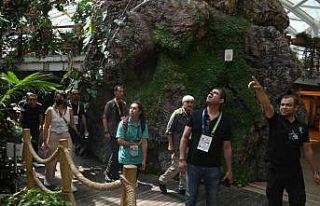 Tropikal Kelebek Bahçesi 596 bin 388 ziyaretçi sayısına...