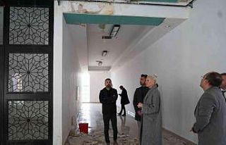 Yeni otogardaki bakım ve tadilat çalışmaları...