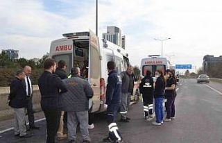 Yolda gezen köpek kazaya neden oldu: 3 yaralı