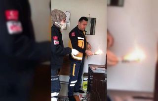 112 ekiplerinden yaşlı kadına vefa