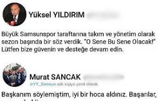 ADS Başkanı Sancak’tan Samsunspor Başkanı Yıldırım’a: