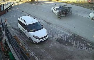 Afyonkarahisar’da feci kaza anbean güvenlik kameralarına...