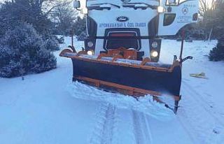 Afyonkarahisar’da karla mücadele çalışmaları...