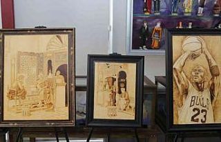 Ahşap yakma sanatının birbirinden güzel eserleri...