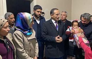 AK Parti heyetinden kaçırılan kızın ailesine...