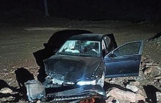 Alkollü sürücünün kullandığı araç kaza yaptı:...