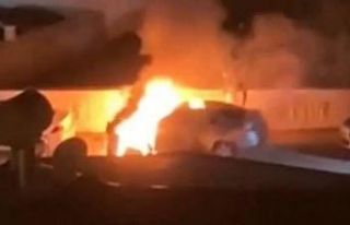 Anamur’da Ülkü Ocağı Başkanı Satar’ın aracı...