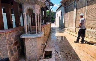 Artan salgın hastalık sebebiyle ortak alanlar dezenfekte...