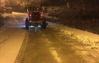 Artvin’de kar yağışı nedeniyle 78 köy yolu...