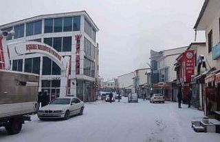 Aşkale güne karla başladı