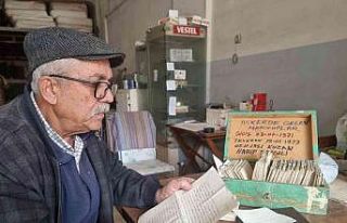 Asker mektuplarını yarım asırdır gözü gibi...