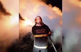 Atık malzemeler alev aldı