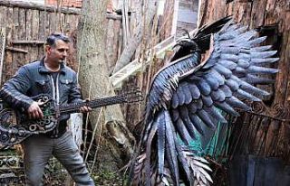 Atık metallerden dağ keçisi, kartal, geyik ve sülün...