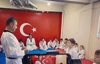 Ayvalıklı tekvandoculara yılın ilk kuşak sınavı