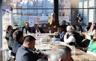 Başkan Güder, esnaf ve oda başkanlarıyla bir araya...