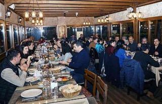 Başkan Gümüş basın mensupları ile bir araya...