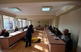 Belediye personeline ilk yardım eğitimi