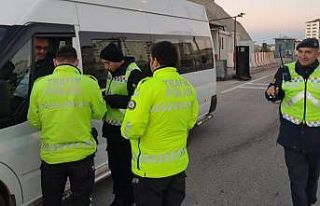 Besni’de servis araçları denetlendi