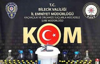 Bilecik’te 79,45 litre etil alkol ele geçirildi