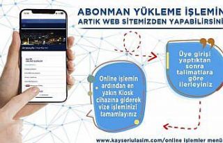 Büyükşehir’den online "abonman kart"...