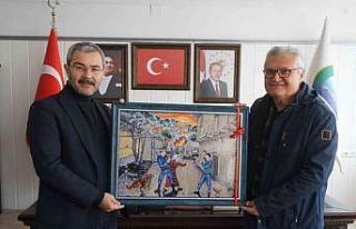 Cabar katliamını anlatan eserini Başkan Vural’a...
